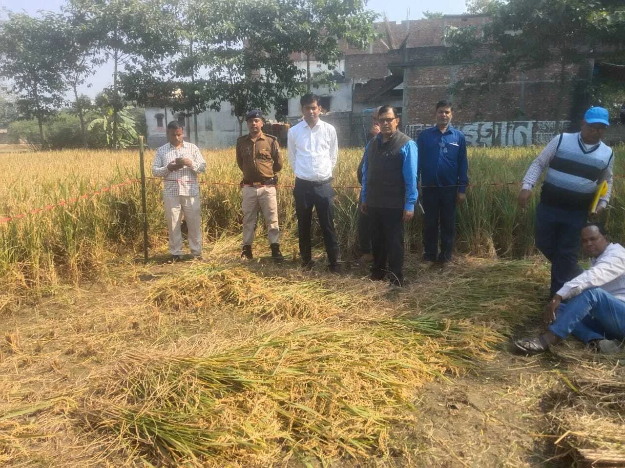 “अगहनी धान कटाई कार्य का निरीक्षण : मधेपुरा में मिला 54 क्विंटल प्रति हेक्टेयर का उत्साहजनक उत्पादन”