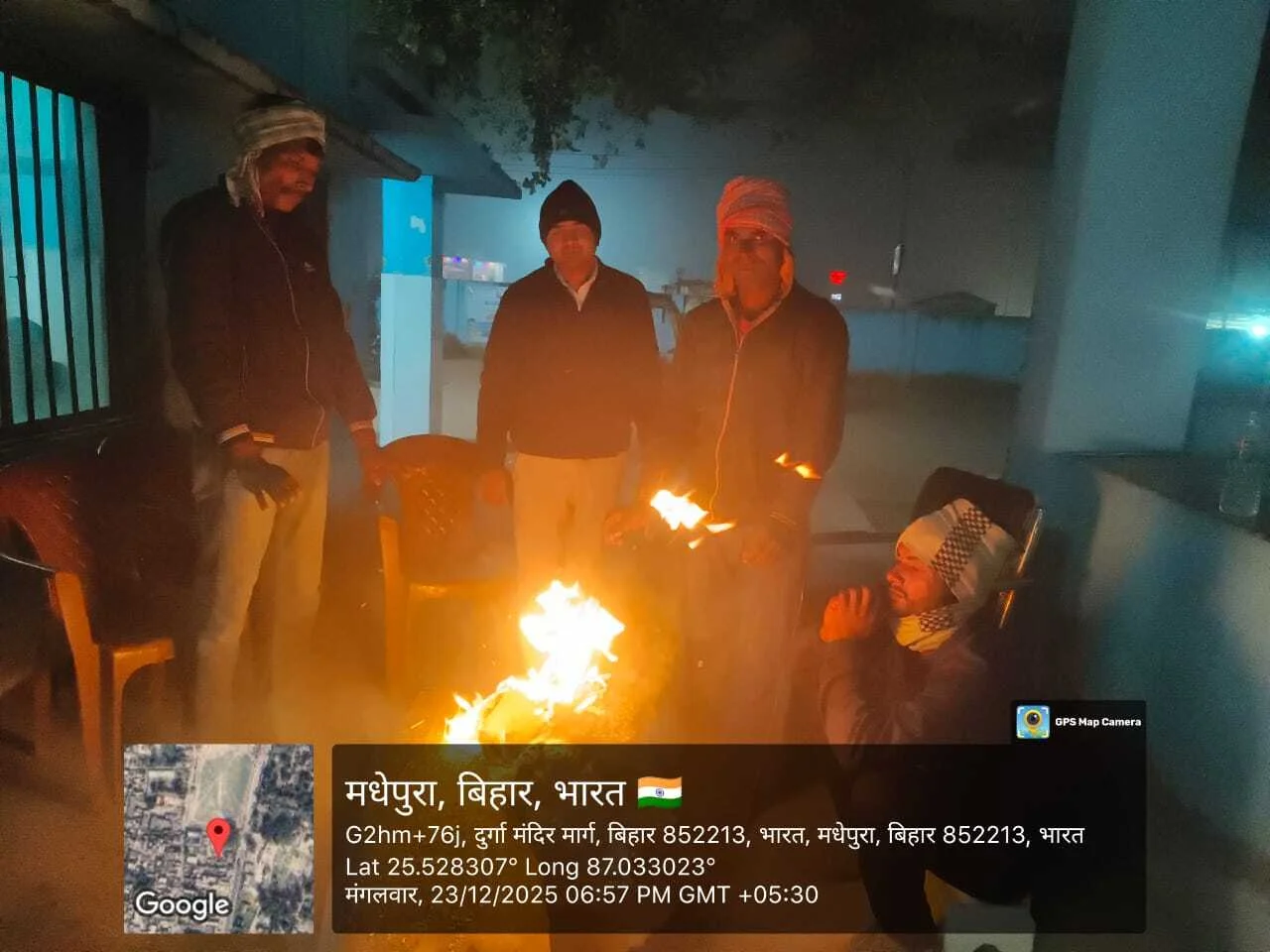 ग्रामीण इलाके में पछुआ हवा के साथ ठंड का कहर बढ़ा