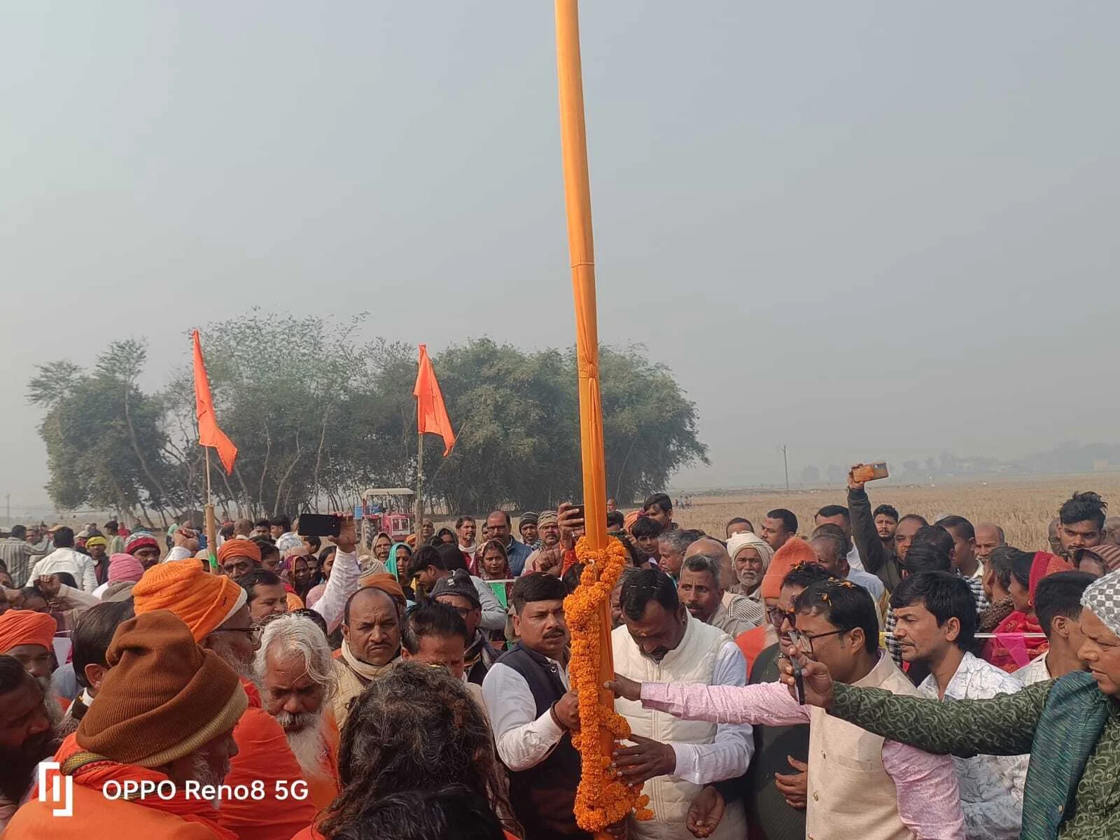 सत्संग महाधिवेशन को लेकर भूमि पूजन संपन्न, प्रभात फेरी निकालकर लोगों को किया गया जागरूक